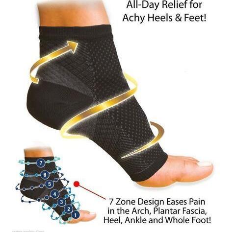 Yoga Ankle Support Sports Socks Fitness Sprain Protection Pressure Elastic Nylon Foot Cover