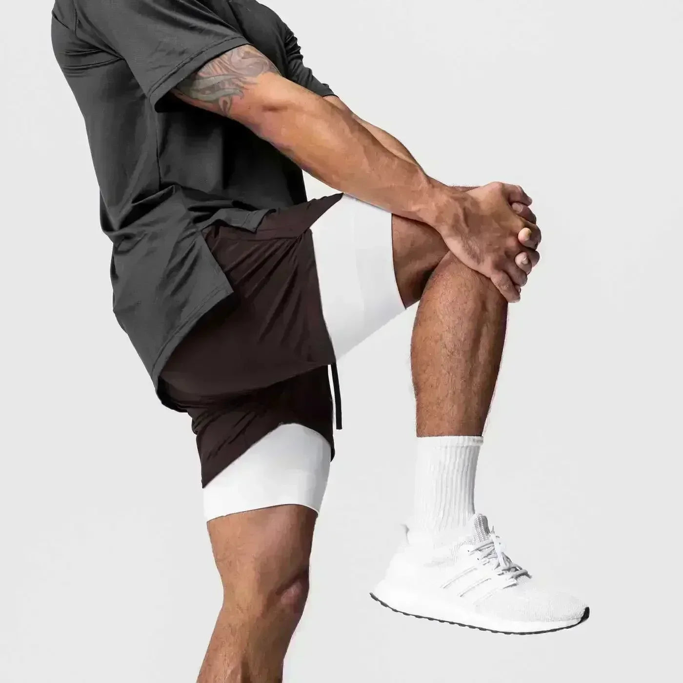 Anime Printed Double Layered Shorts with pockets Men