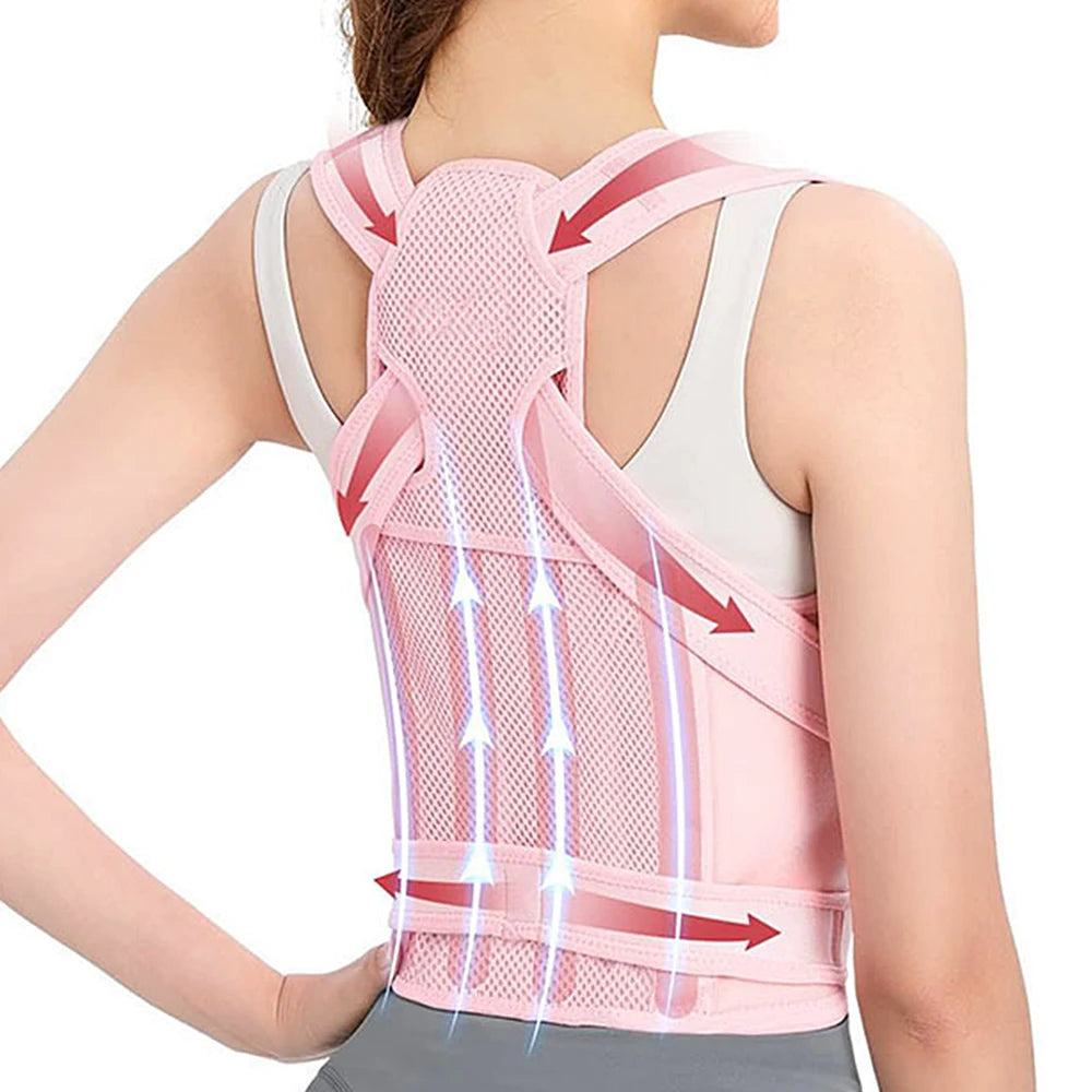 Back Brace FitGeno Pro Posture support – Back, Neck & Shoulder Alignment Support (Adult)
