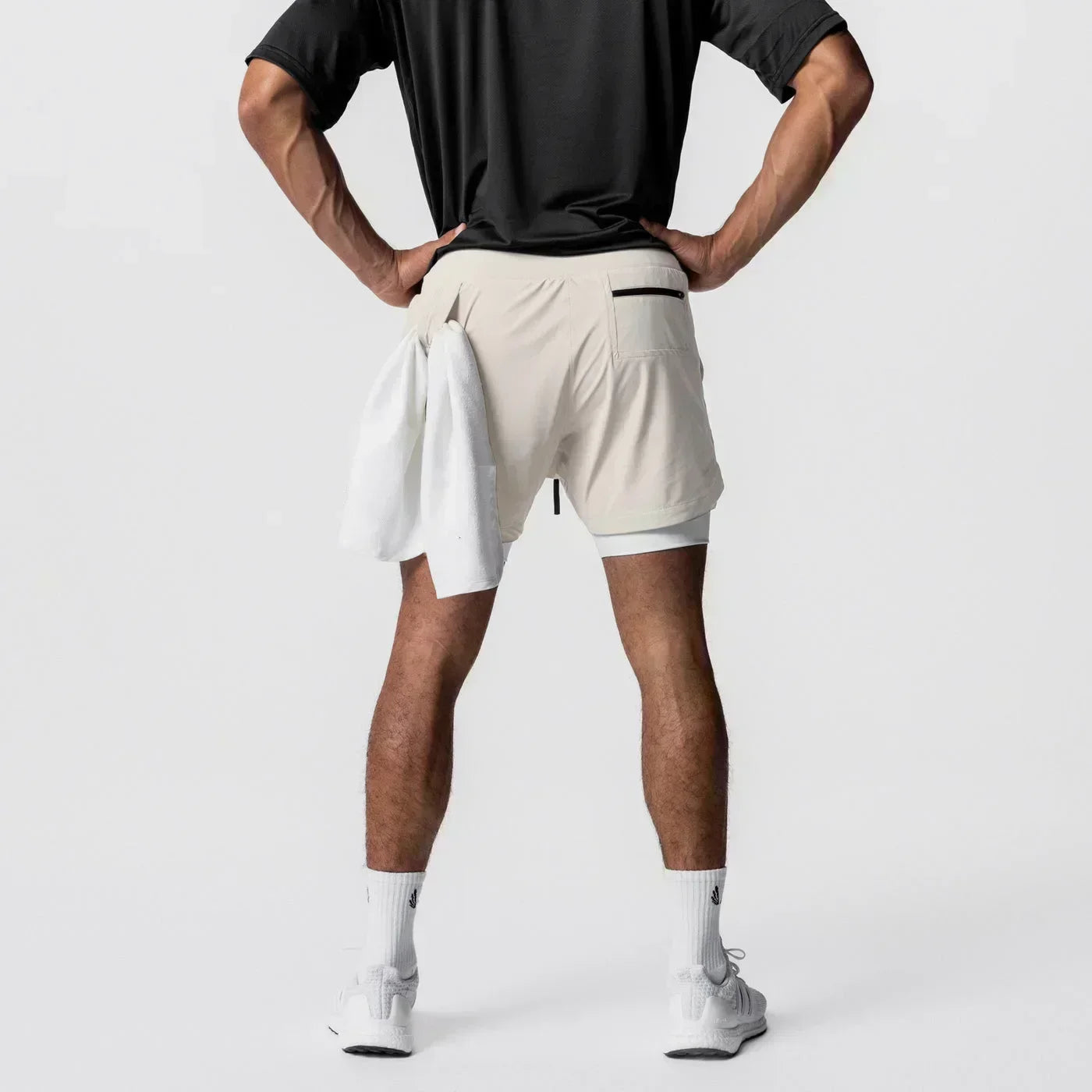 Anime Printed Double Layered Shorts with pockets Men