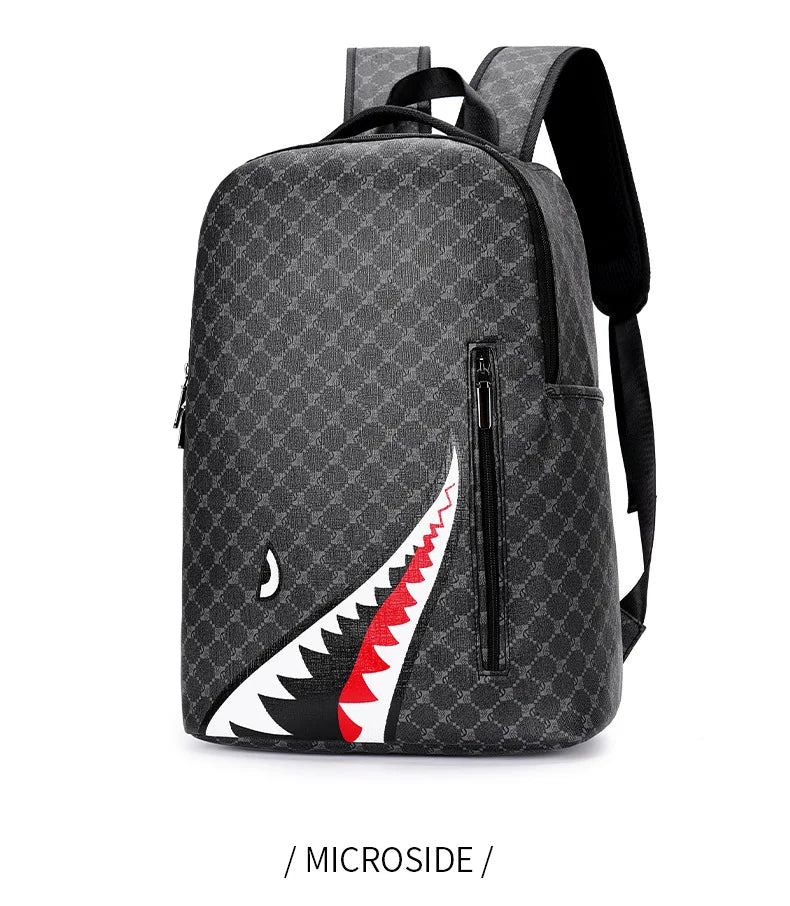 Men's Plaid Gym Shark Back