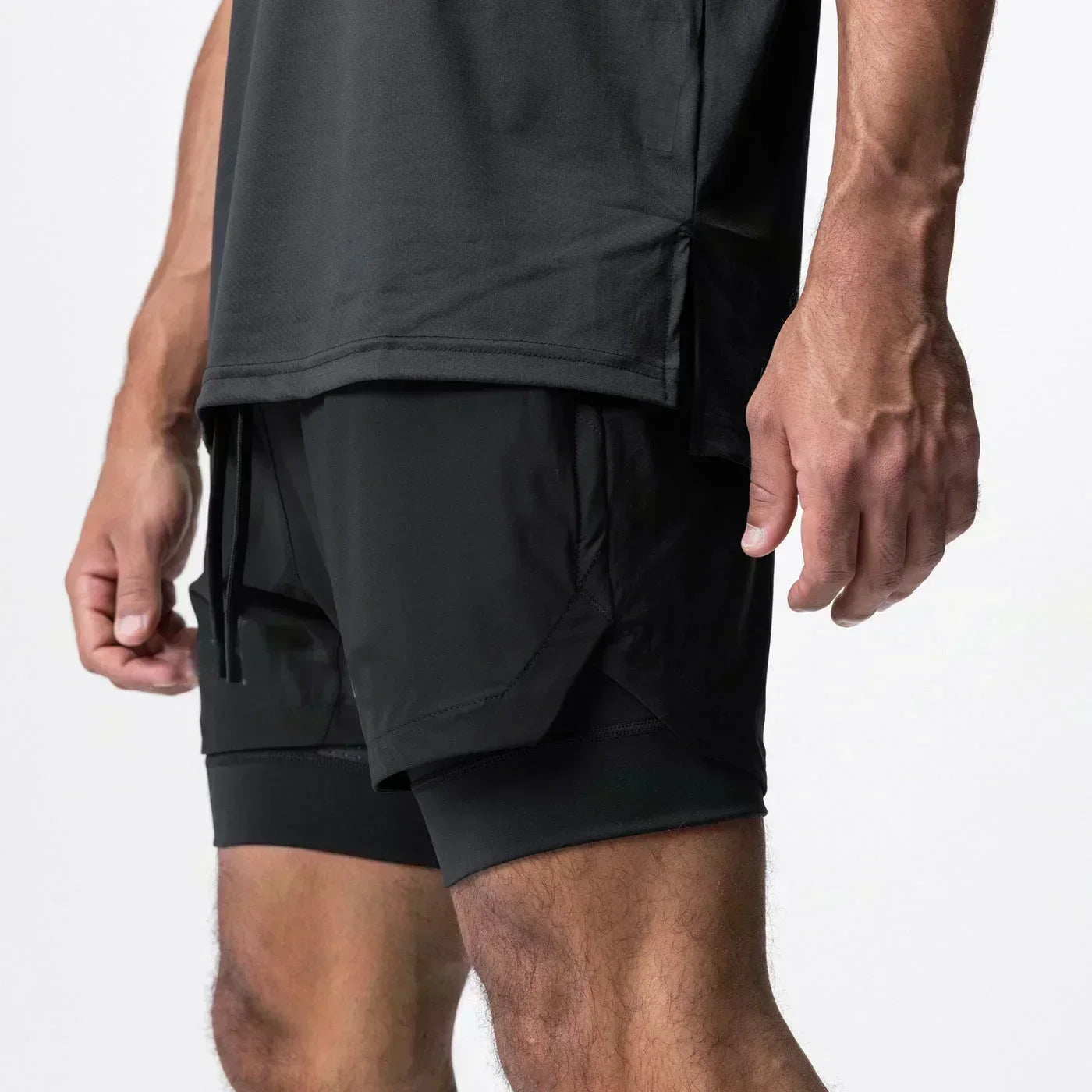 Anime Printed Double Layered Shorts with pockets Men