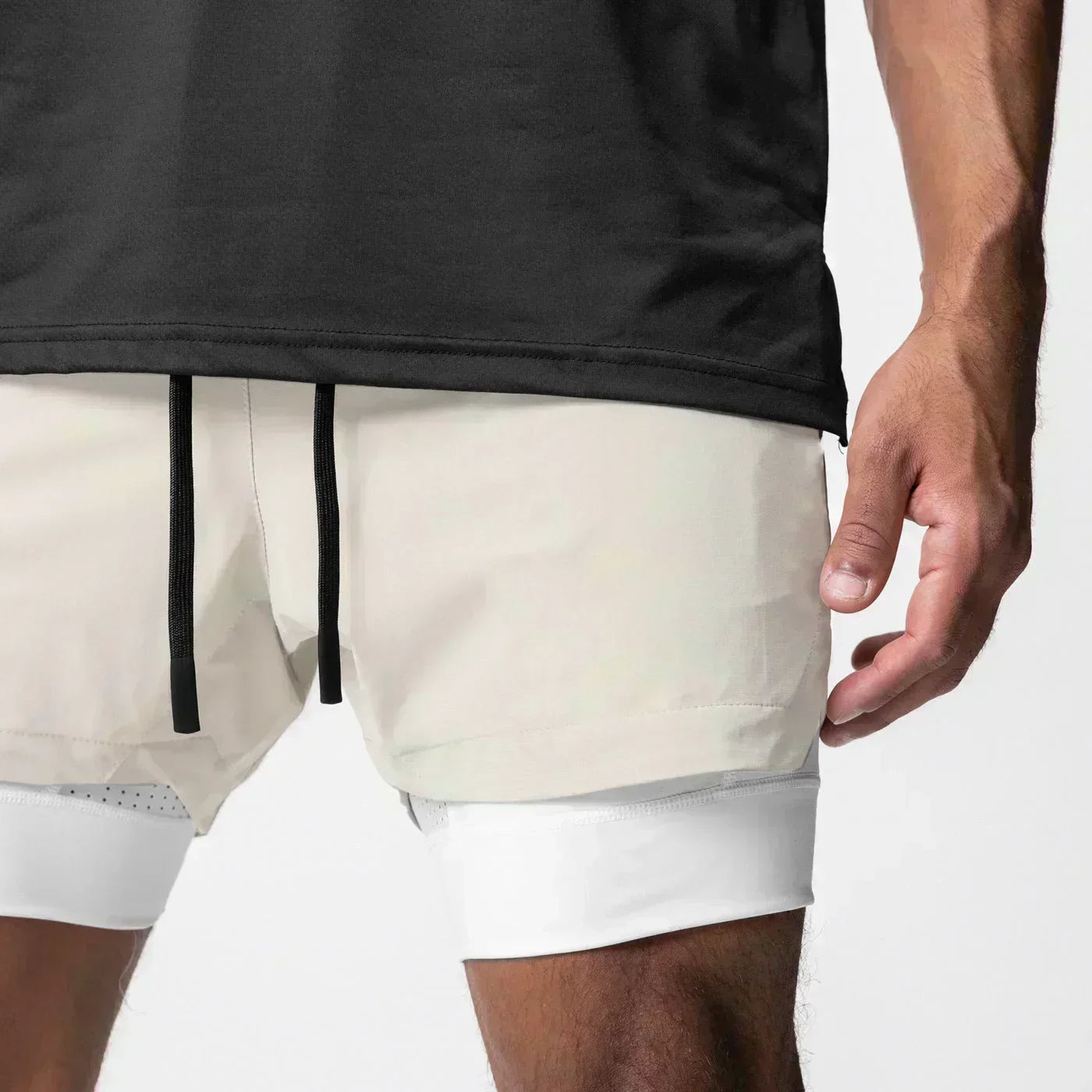 Anime Printed Double Layered Shorts with pockets Men