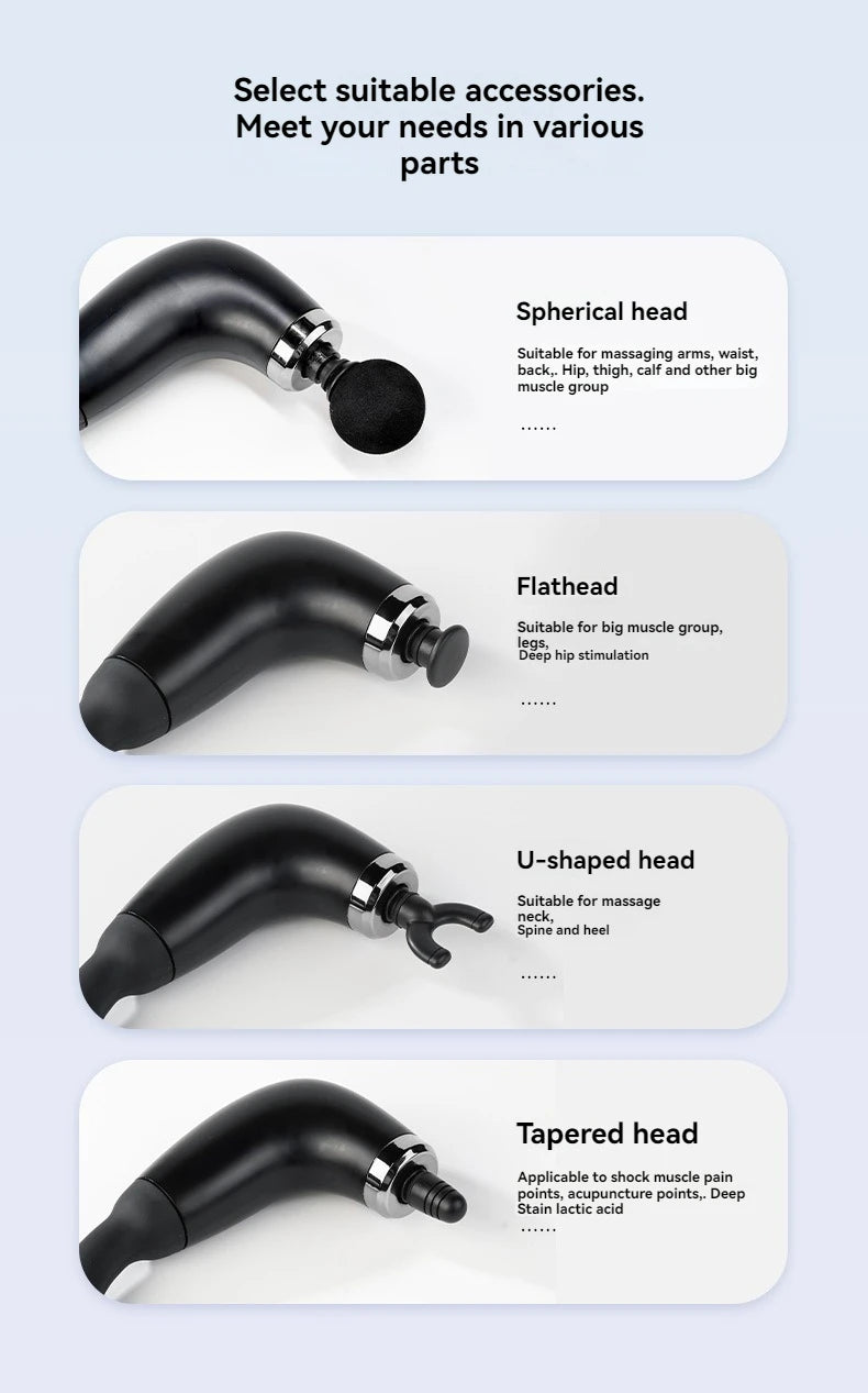 PAQIN Multi-Zone Massage Gun – Deep Relief for Neck, Back & Body