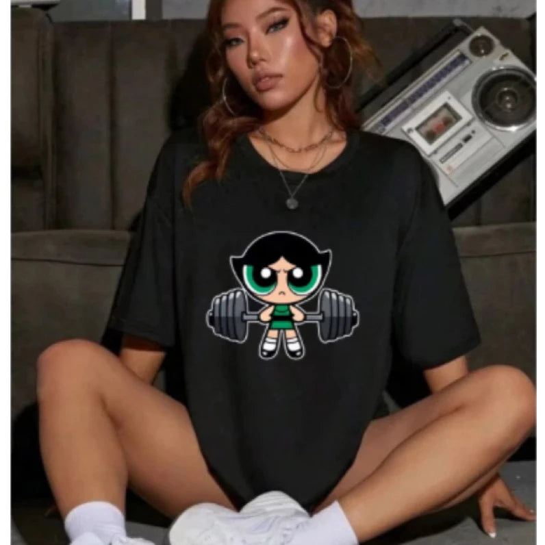 Power Puff Gym Girl T