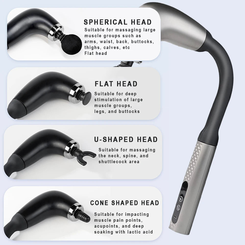PAQIN Multi-Zone Massage Gun – Deep Relief for Neck, Back & Body