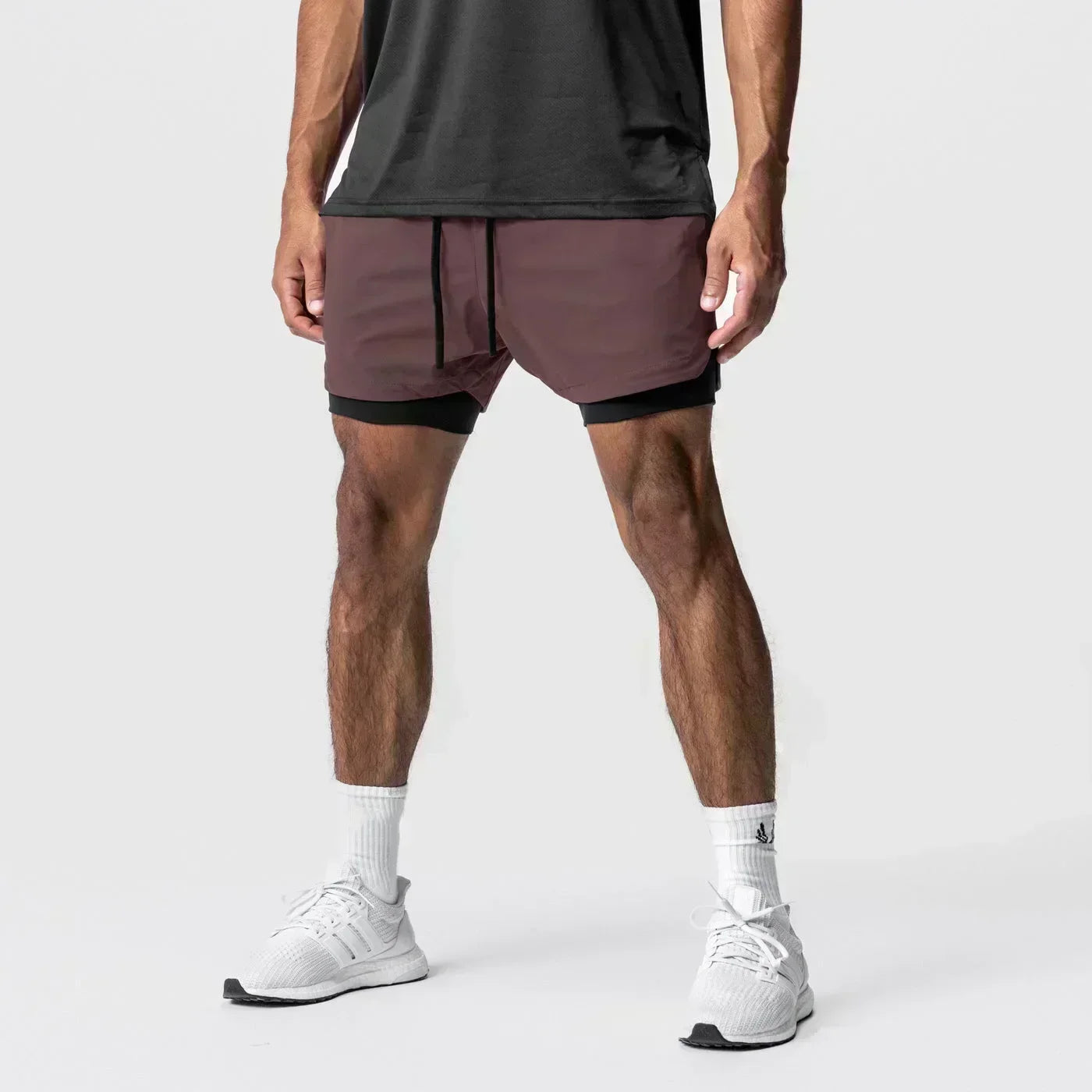 Anime Printed Double Layered Shorts with pockets Men