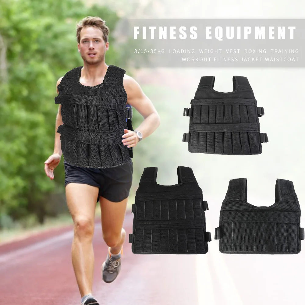 Weight Vest Adjustable Jacket 3/15/35kg