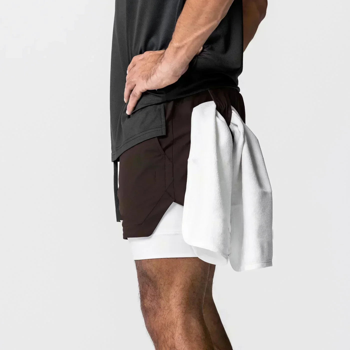 Anime Printed Double Layered Shorts with pockets Men