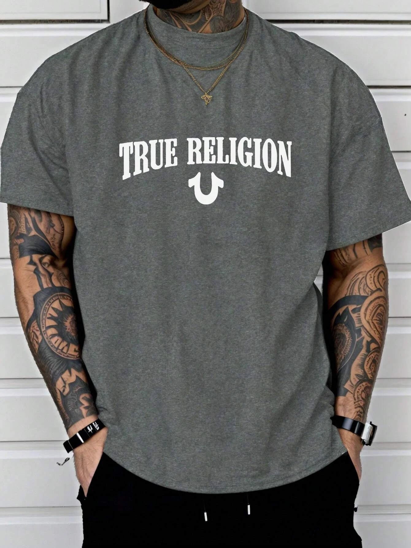 True Religion Men Cotton T-shirt