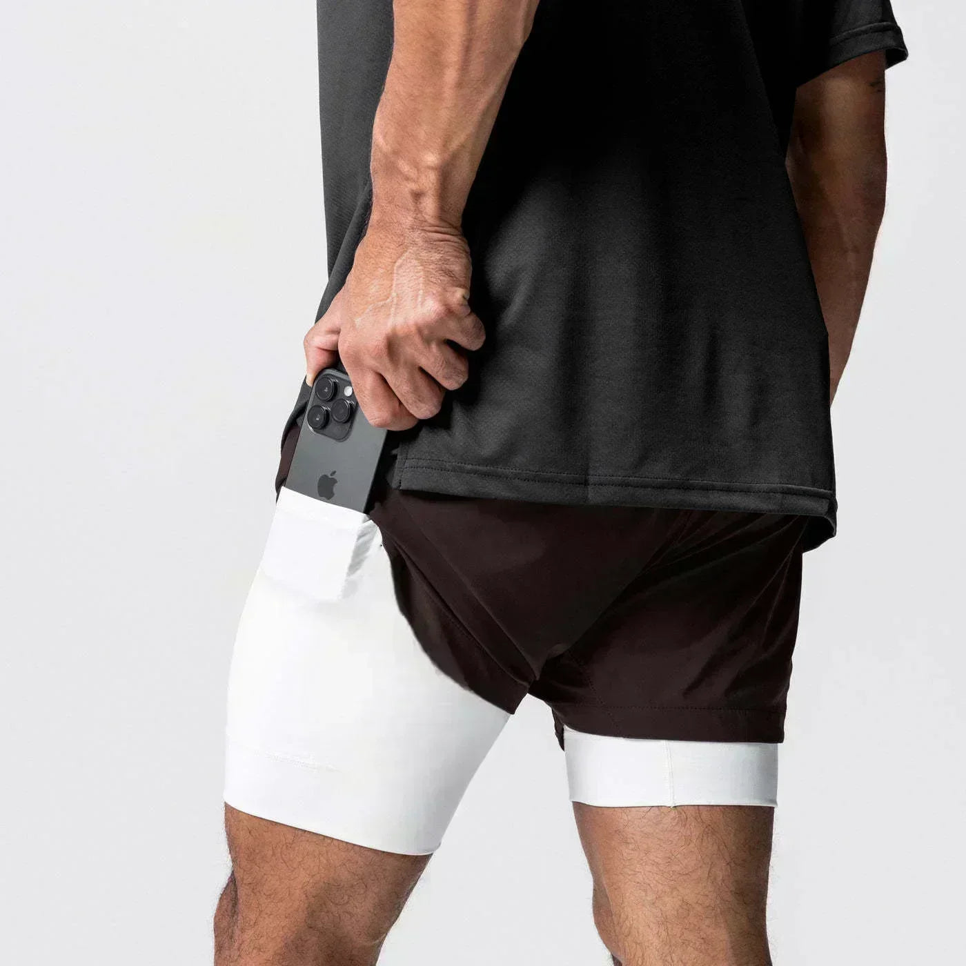 Anime Printed Double Layered Shorts with pockets Men