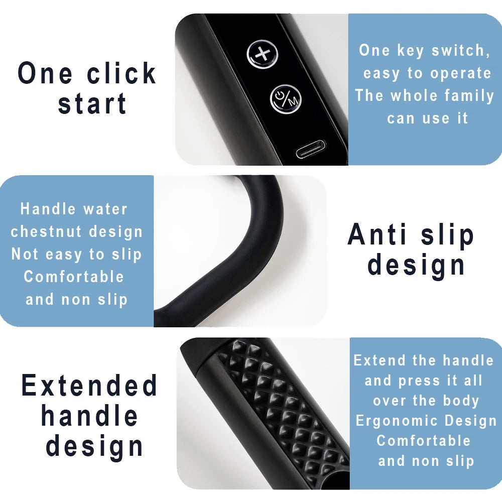 PAQIN Multi-Zone Massage Gun – Deep Relief for Neck, Back & Body