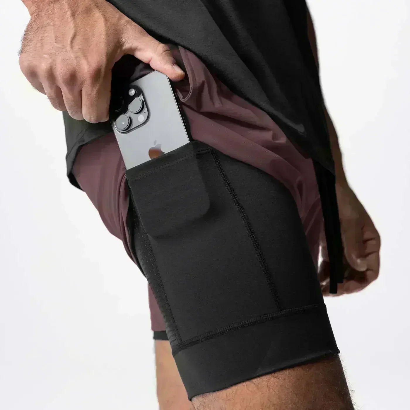 Anime Printed Double Layered Shorts with pockets Men