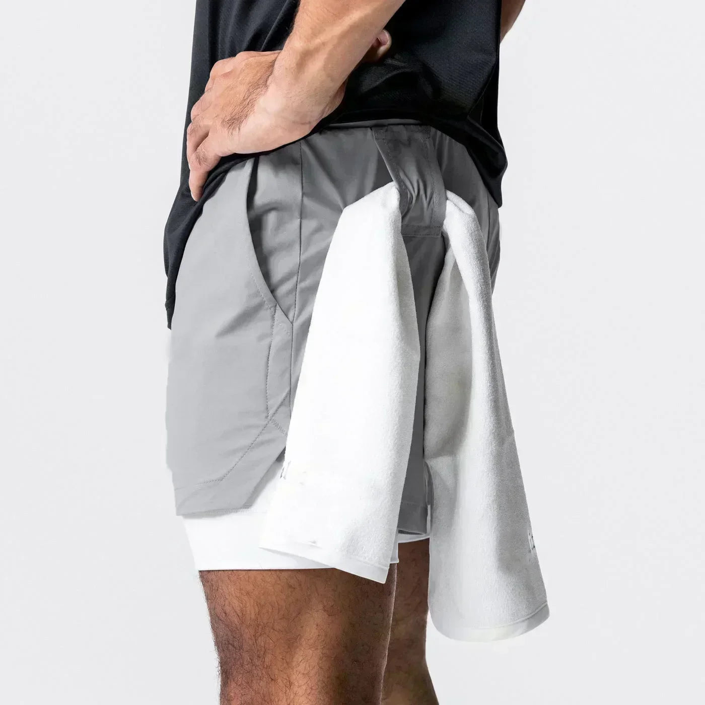 Anime Printed Double Layered Shorts with pockets Men