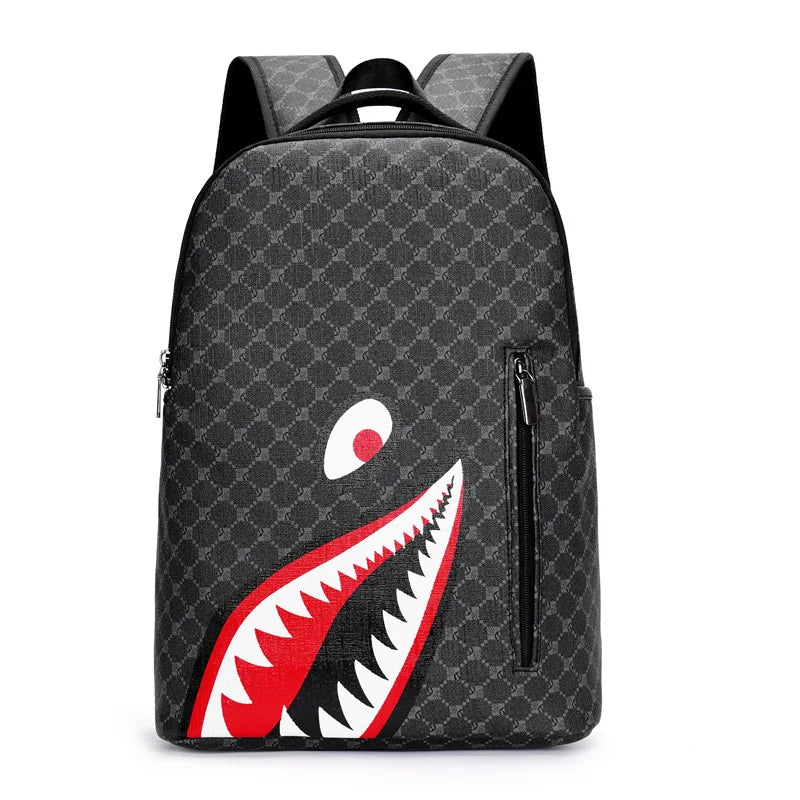 Men's Plaid Gym Shark Back