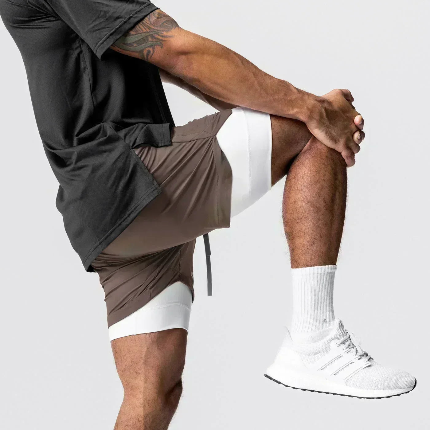 Anime Printed Double Layered Shorts with pockets Men