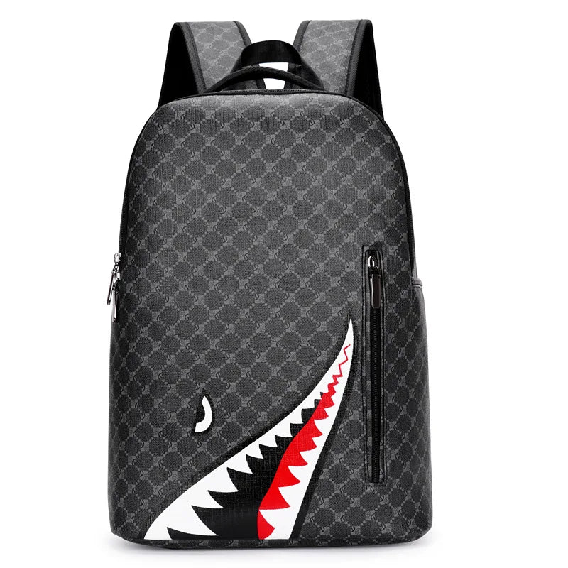Men's Plaid Gym Shark Back