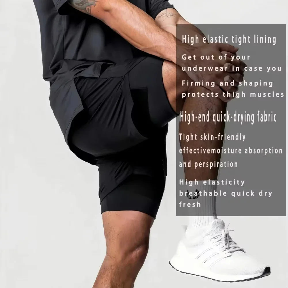 Anime Printed Double Layered Shorts with pockets Men