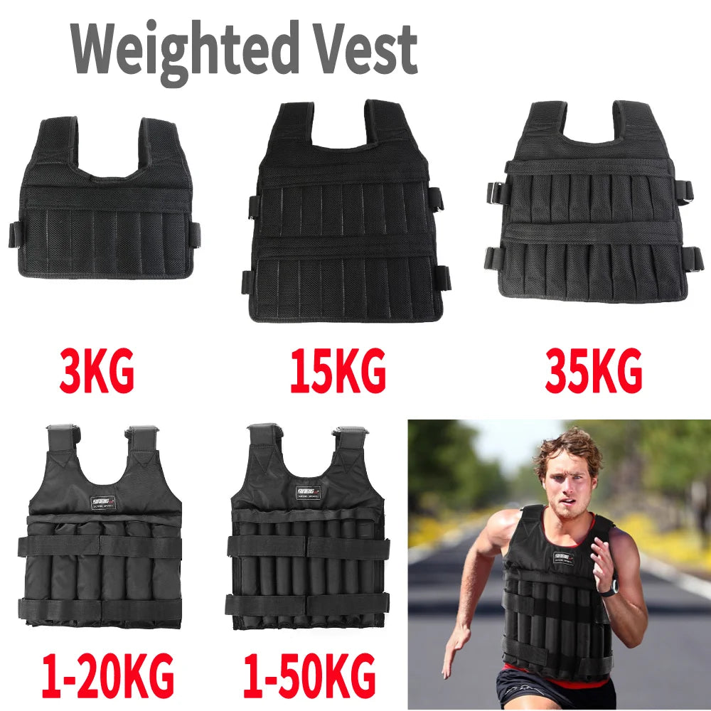 Weight Vest Adjustable Jacket 3/15/35kg