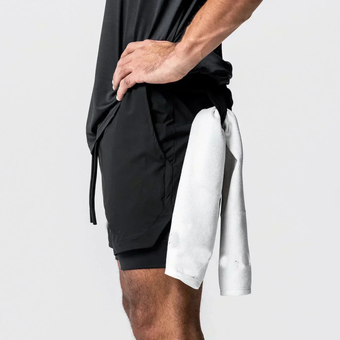 Anime Printed Double Layered Shorts with pockets Men