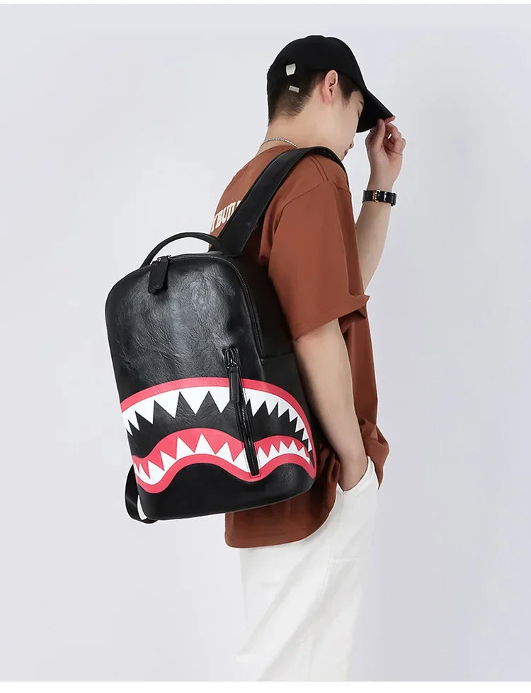Men's Plaid Gym Shark Back