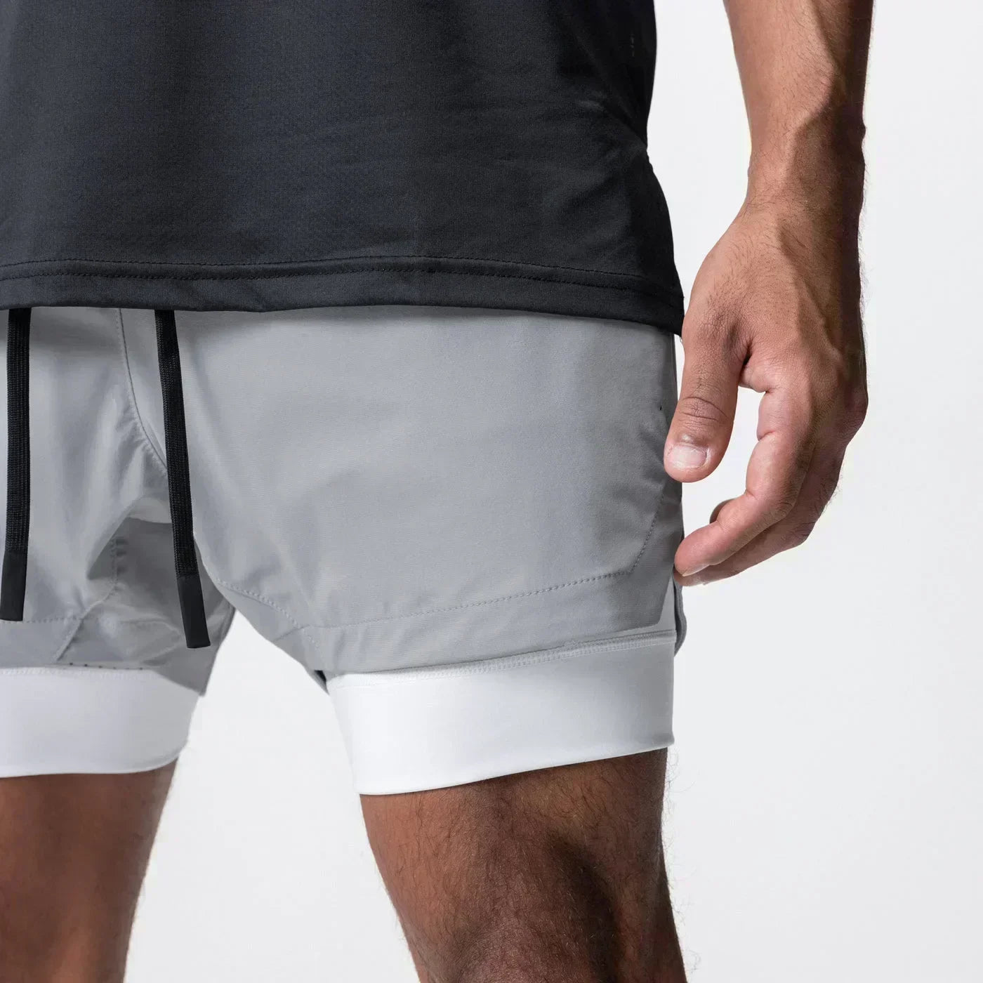 Anime Printed Double Layered Shorts with pockets Men