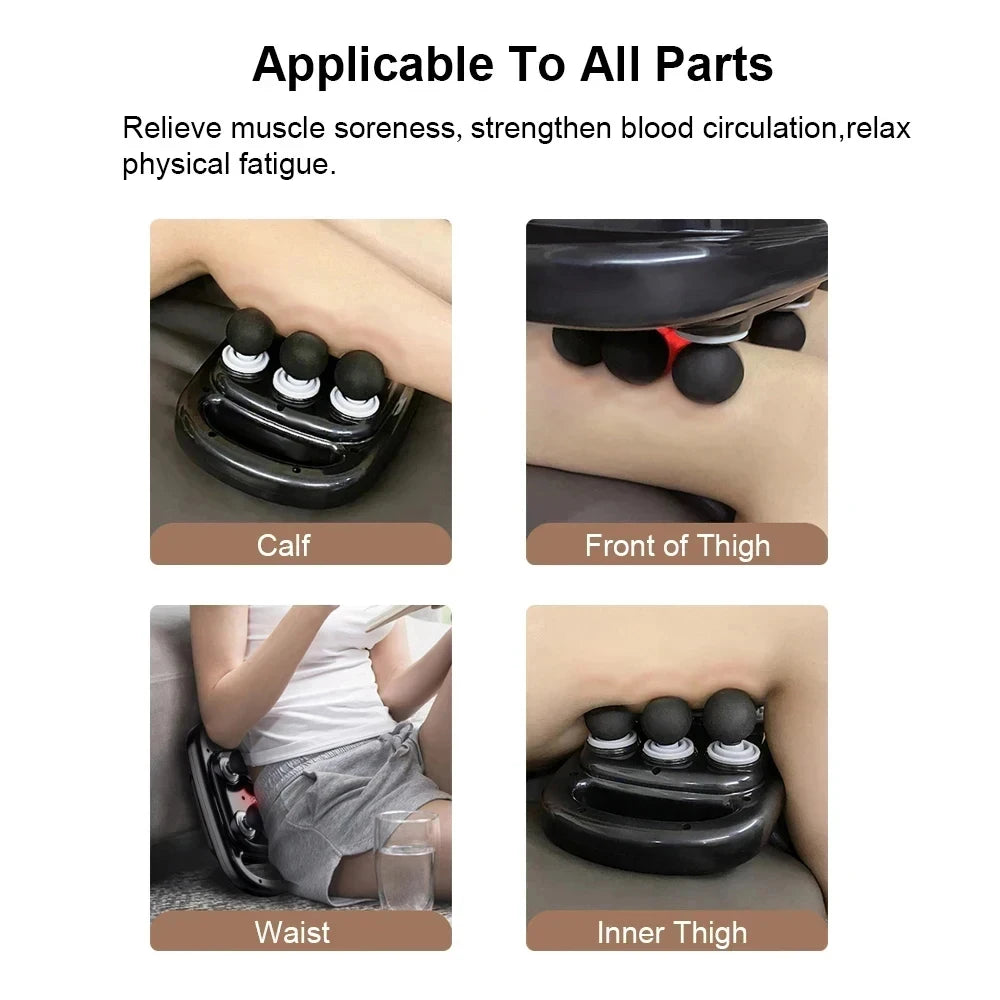 6 Head Massage Gun for Muscle Relief Deep Tissue for Neck Cervical Spine Full Body