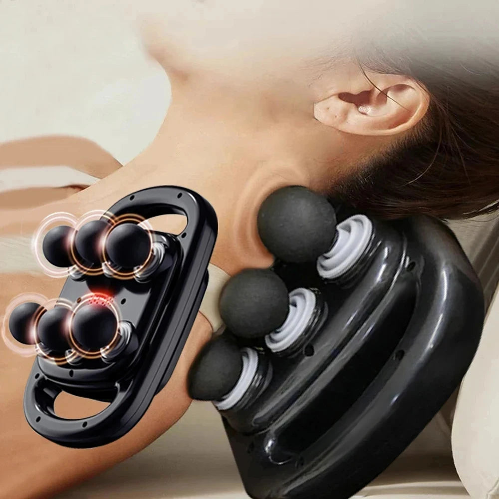 6 Head Massage Gun for Muscle Relief Deep Tissue for Neck Cervical Spine Full Body