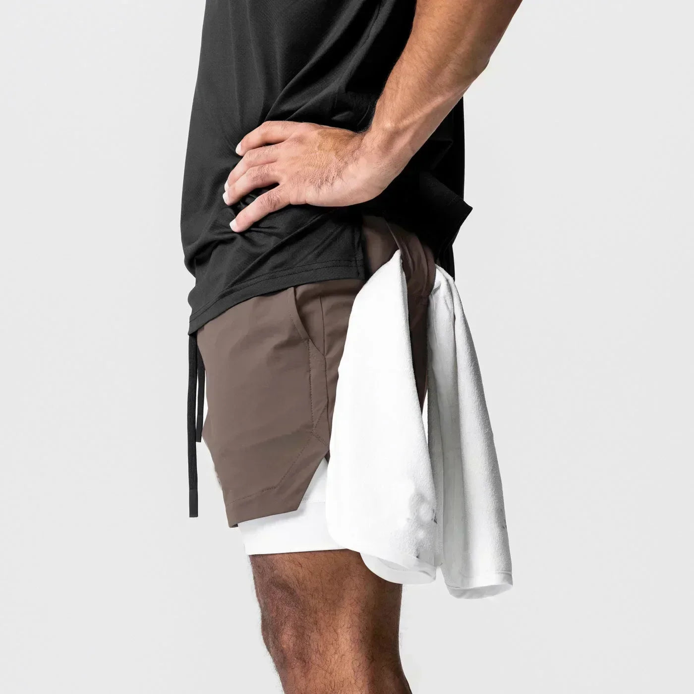 Anime Printed Double Layered Shorts with pockets Men