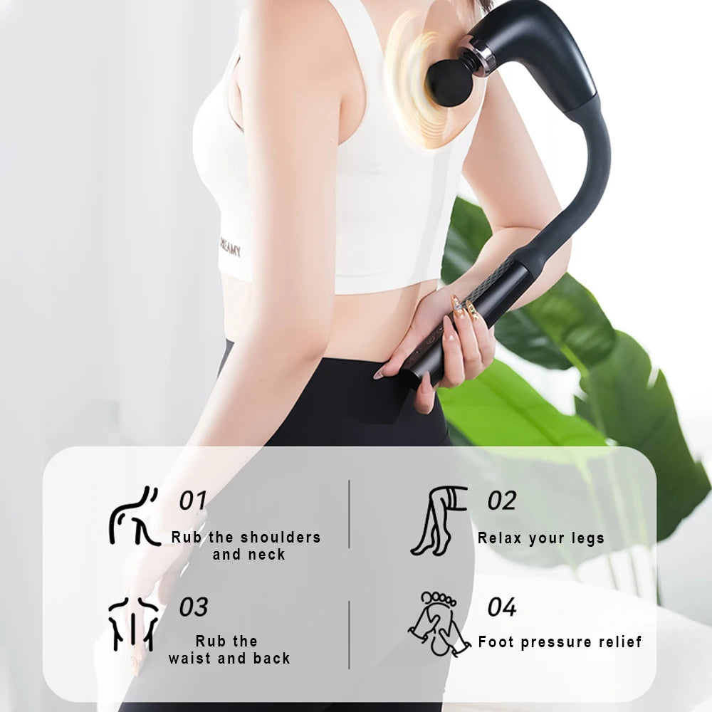PAQIN Multi-Zone Massage Gun – Deep Relief for Neck, Back & Body