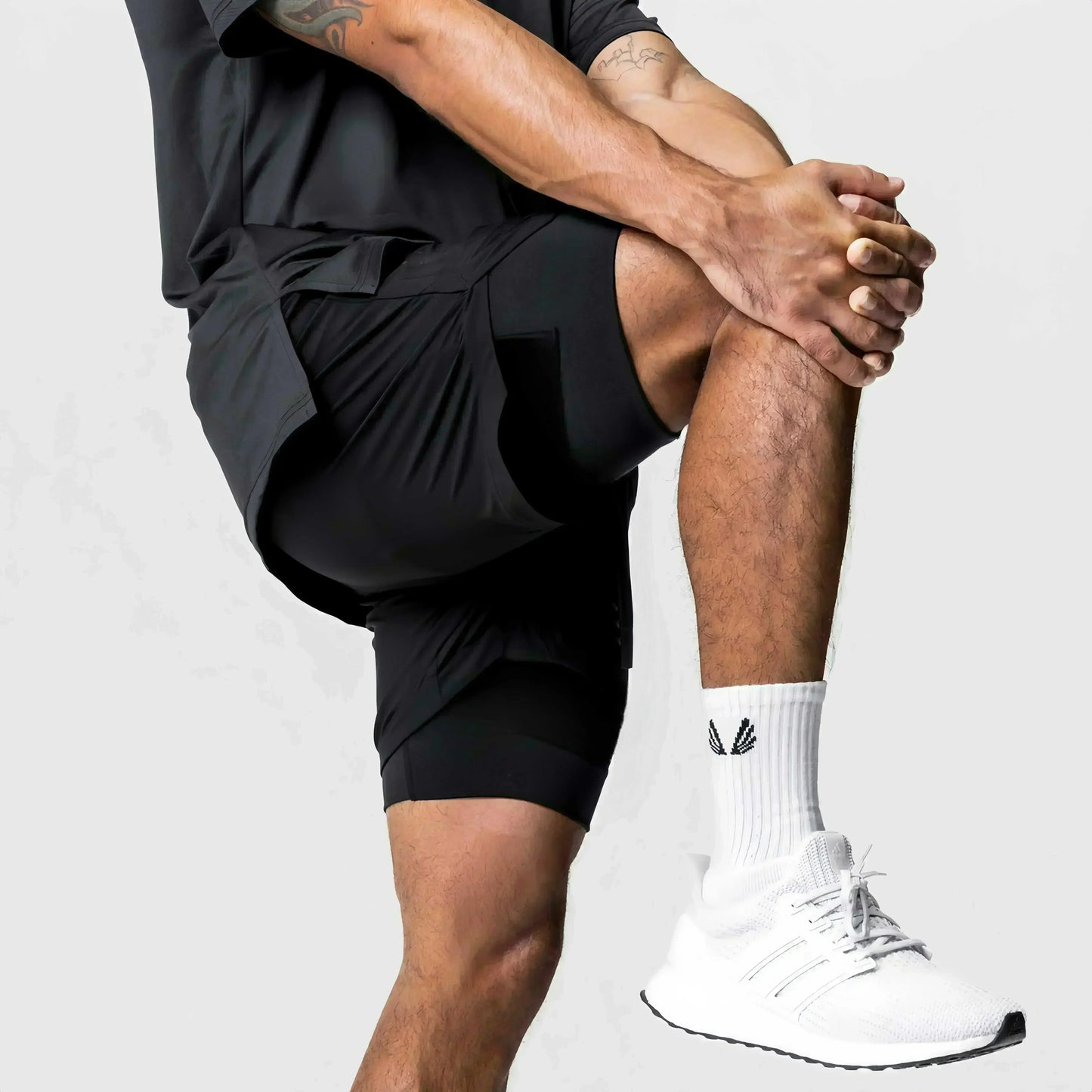 Anime Printed Double Layered Shorts with pockets Men