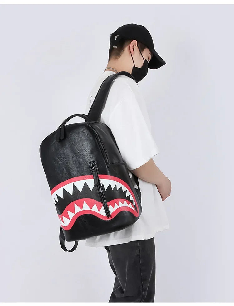 Men's Plaid Gym Shark Back