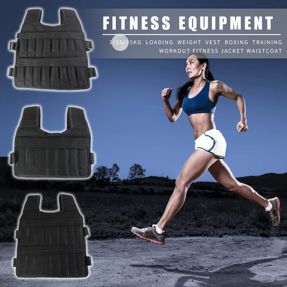Weight Vest Adjustable Jacket 3/15/35kg