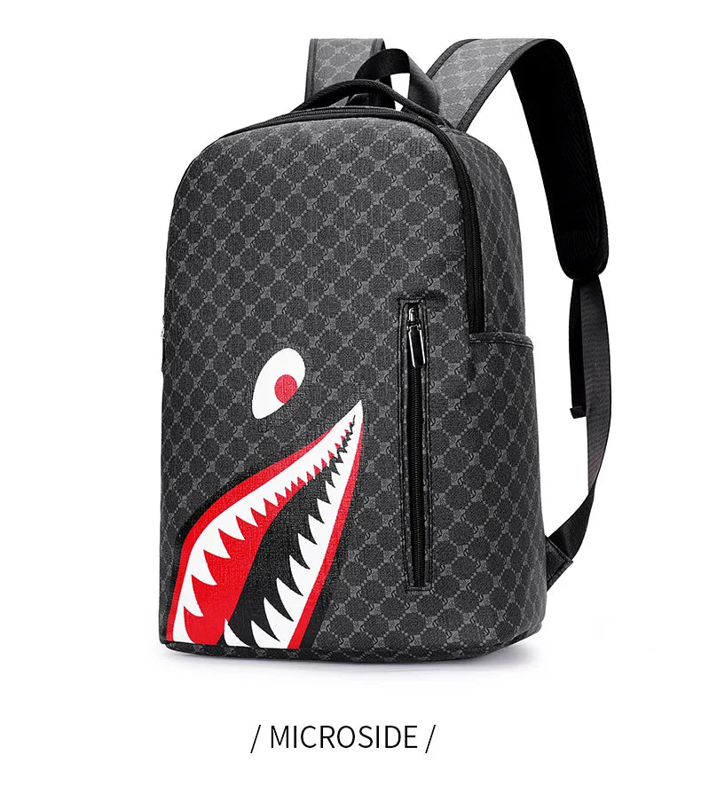 Men's Plaid Gym Shark Back