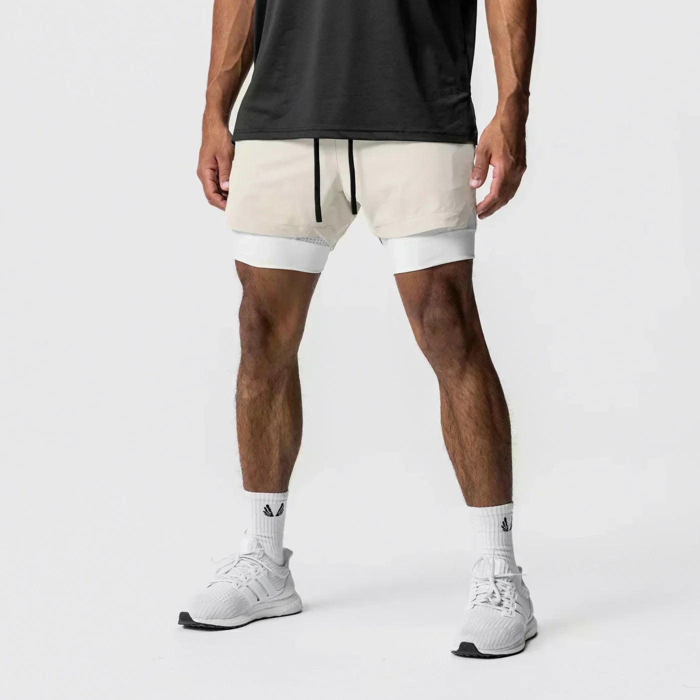 Anime Printed Double Layered Shorts with pockets Men