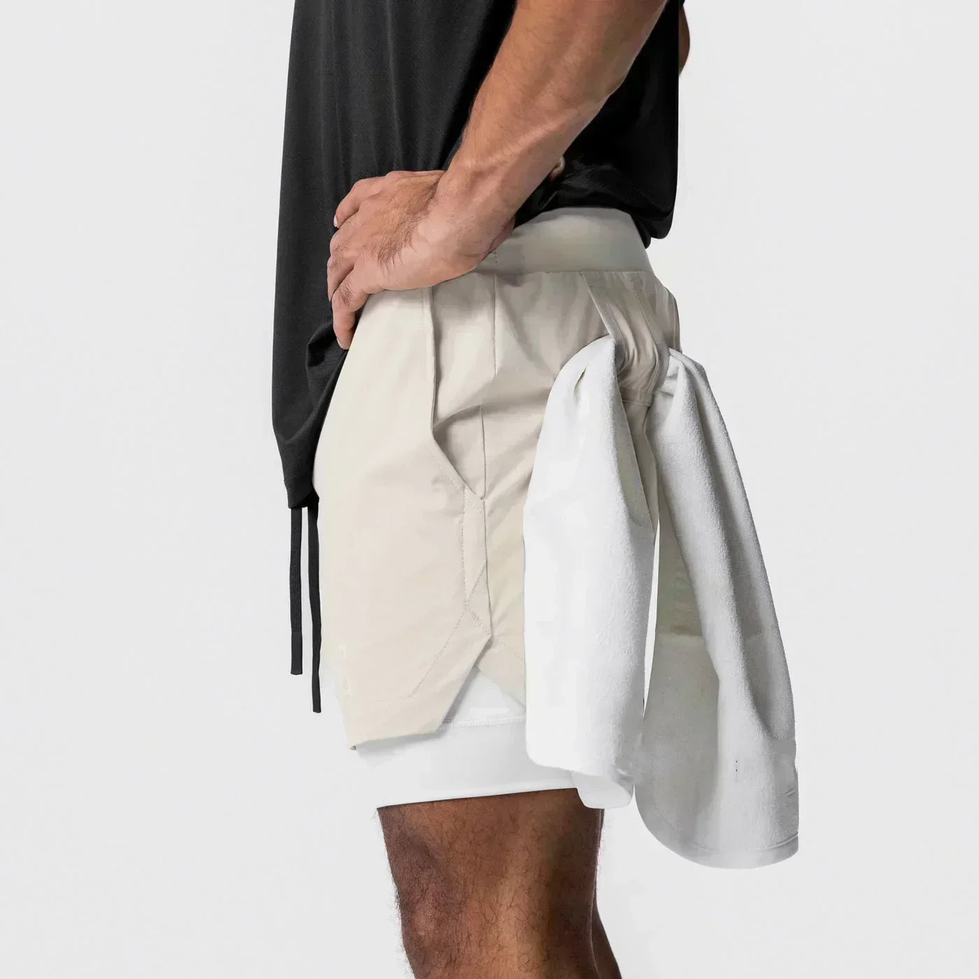 Anime Printed Double Layered Shorts with pockets Men
