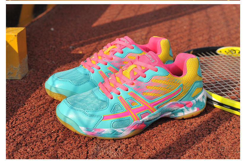 Lightweight Tennis Shoes, Colorful Couple Shoes, Wear-Resistant Non-Slip Badminton Shoes, Competition Training Sports Shoes