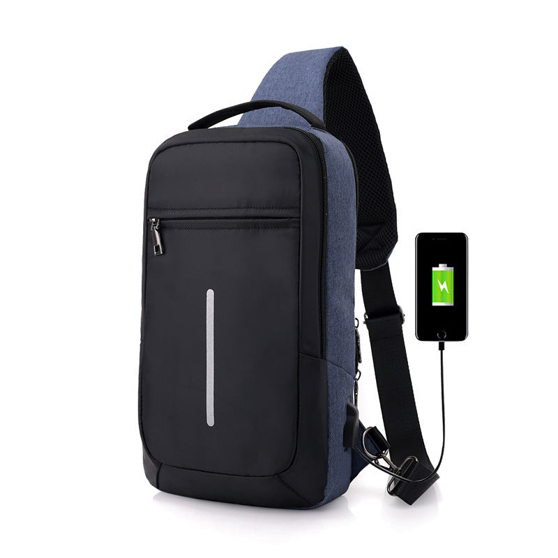 Chest bag with USB charger
