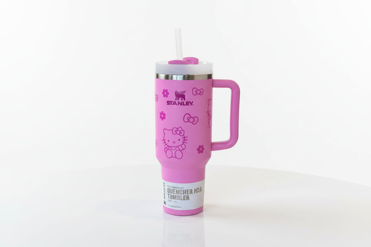 Hello Kitty Stanley Quencher H2.0 Tumbler with Handle and Straw 40 oz