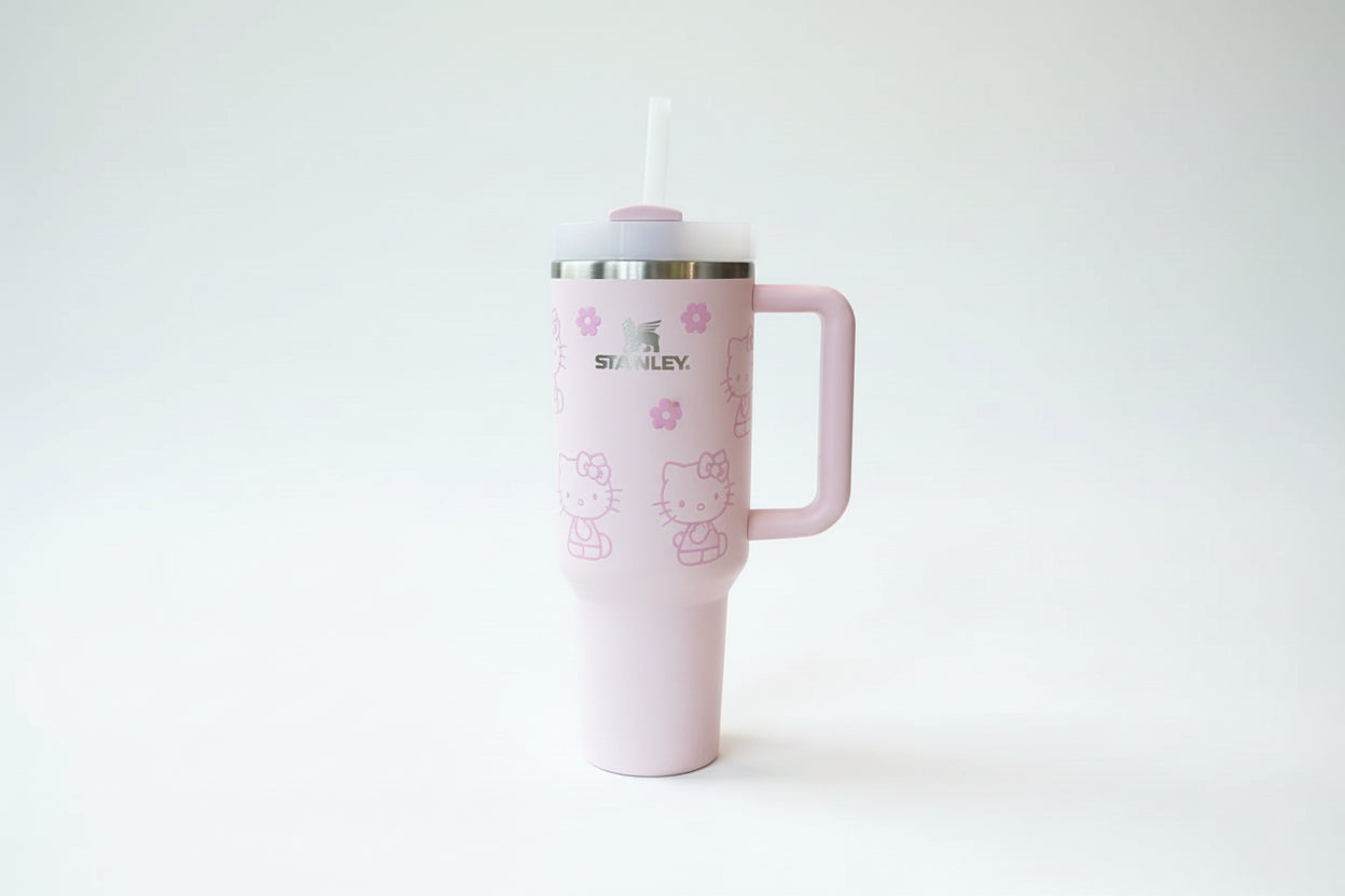 Hello Kitty Stanley Quencher H2.0 Tumbler with Handle and Straw 40 oz