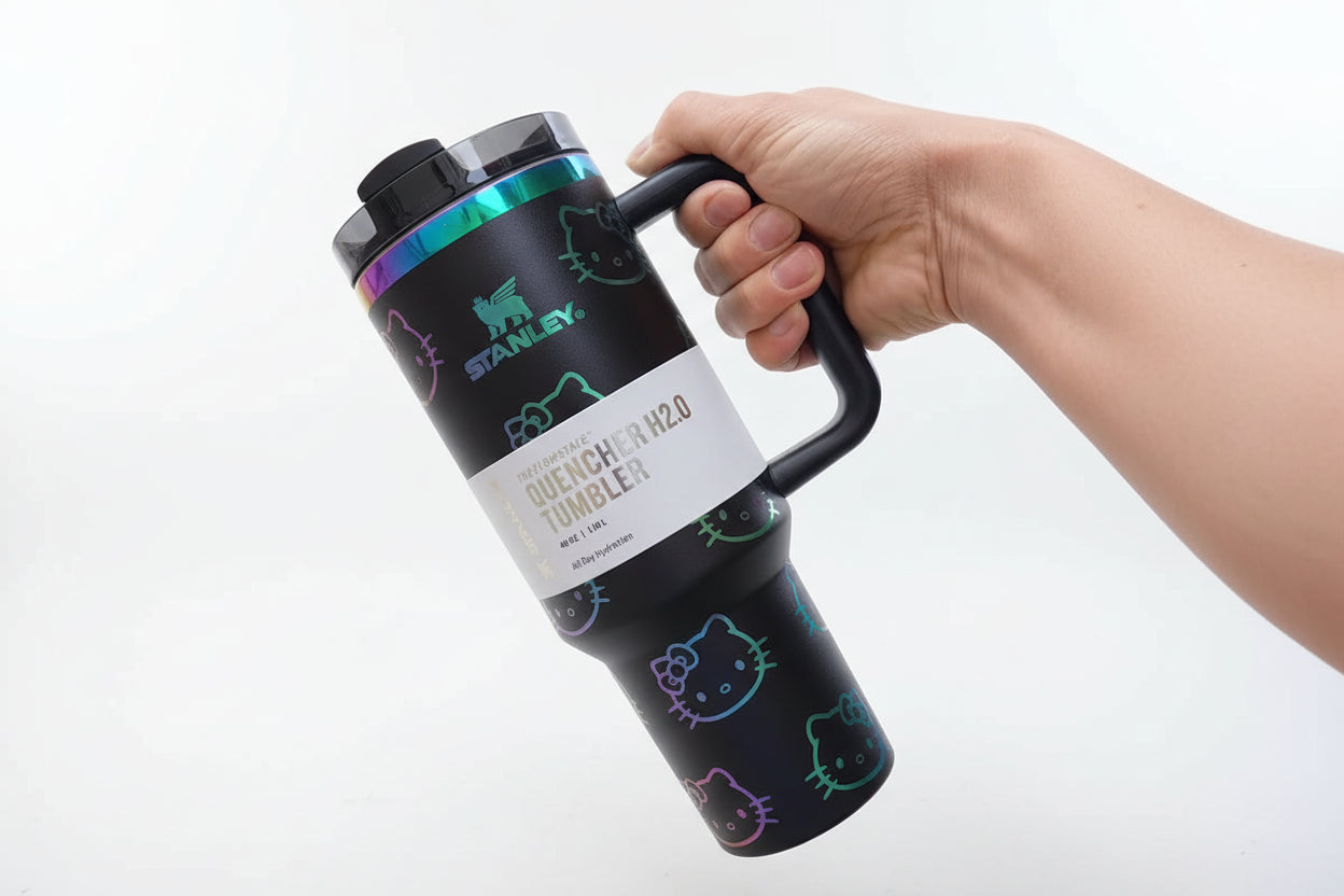 Hello Kitty Stanley Quencher H2.0 Tumbler with Handle and Straw 40 oz