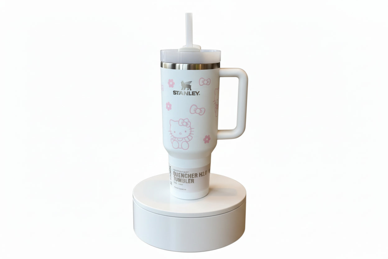 Hello Kitty Stanley Quencher H2.0 Tumbler with Handle and Straw 40 oz