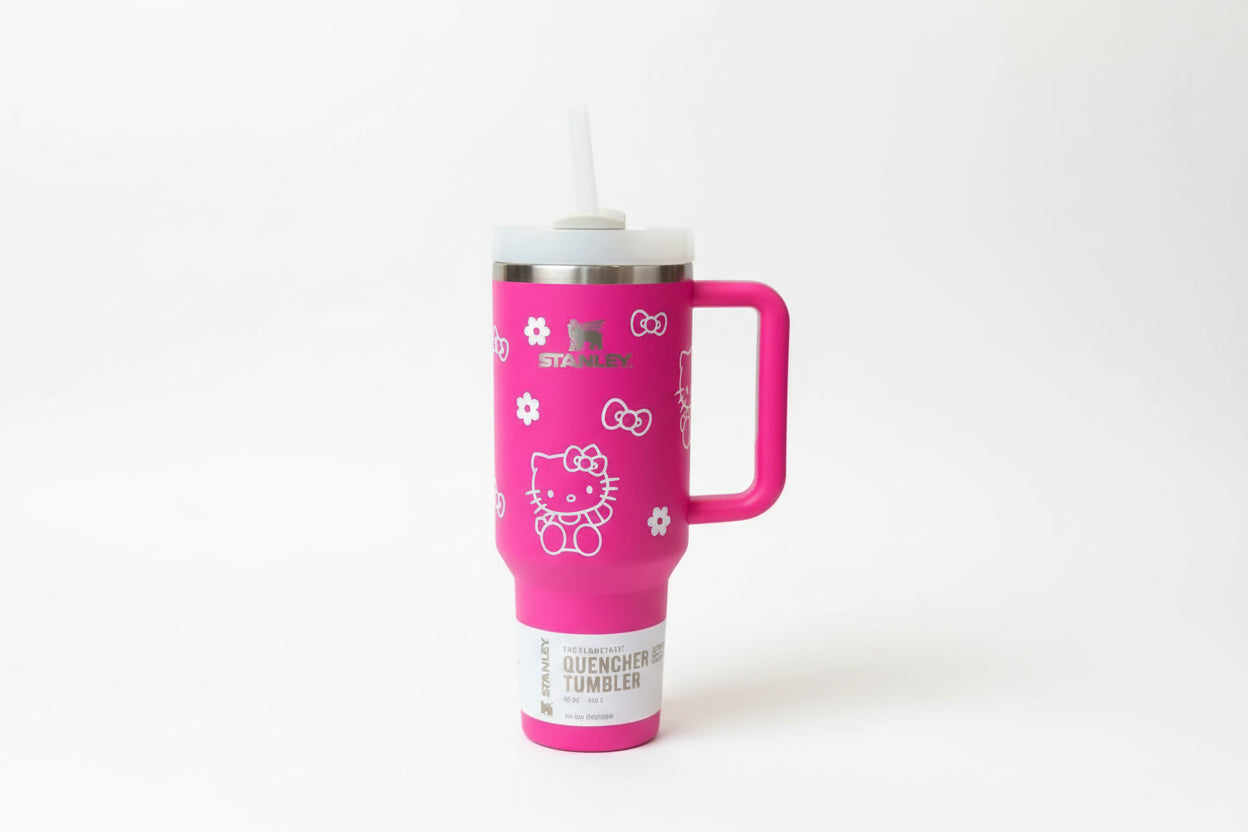 Hello Kitty Stanley Quencher H2.0 Tumbler with Handle and Straw 40 oz