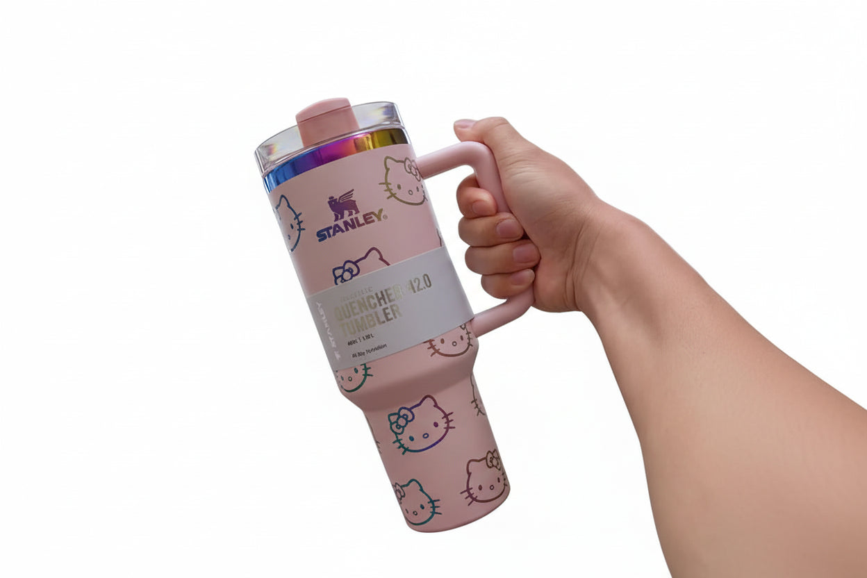 Hello Kitty Stanley Quencher H2.0 Tumbler with Handle and Straw 40 oz