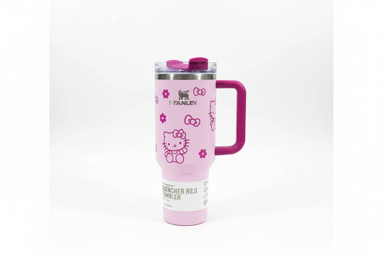 Hello Kitty Stanley Quencher H2.0 Tumbler with Handle and Straw 40 oz