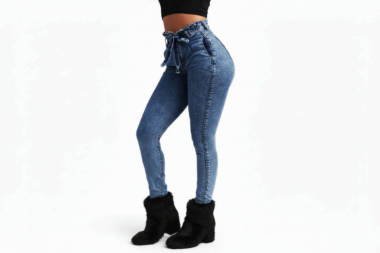 High Waist Jeanie Pants