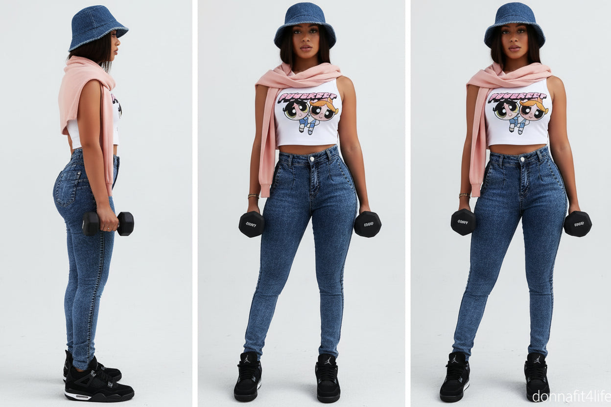 High Waist Jeanie Pants