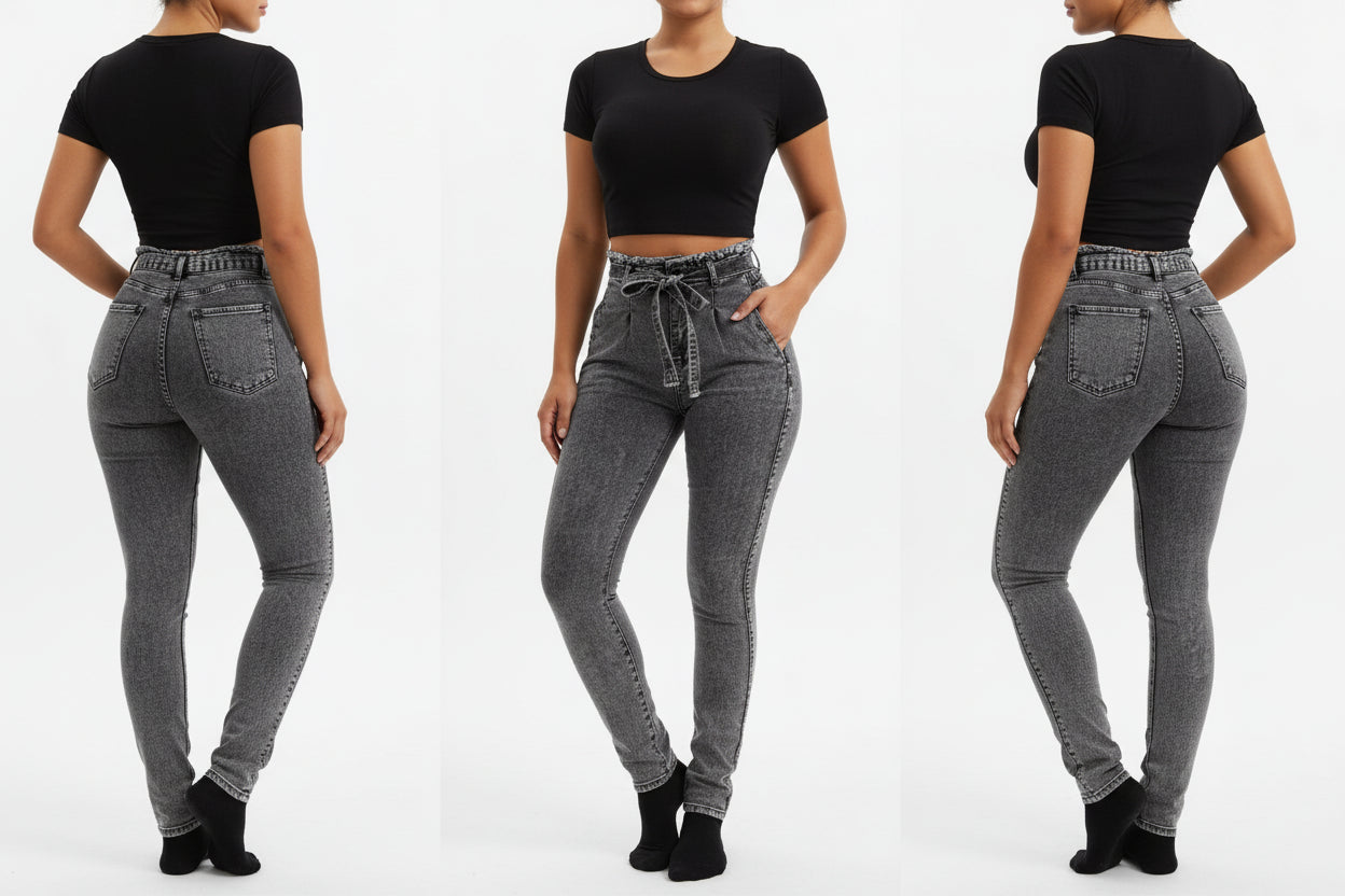 High Waist Jeanie Pants