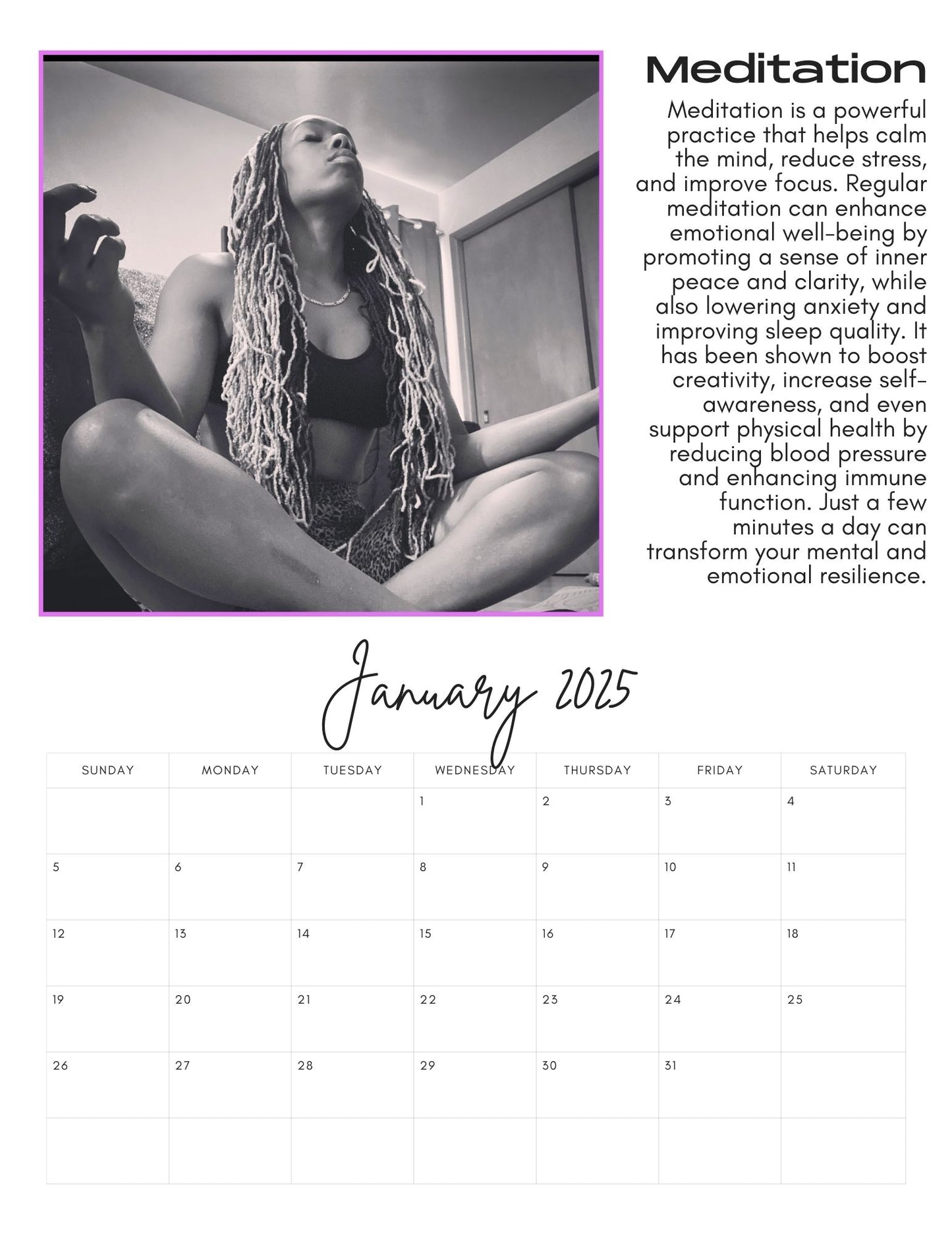 The Fit4Life Calendar