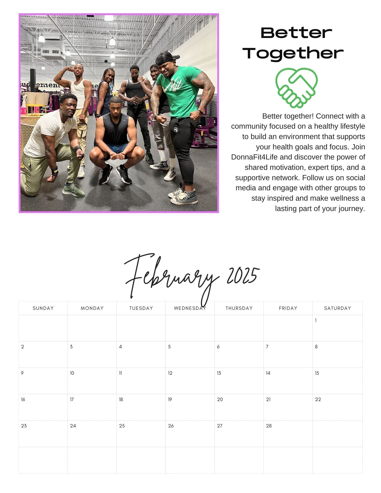 The Fit4Life Calendar